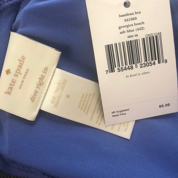 Kate Spade bandeau bow swim top - Picture 2 of 3